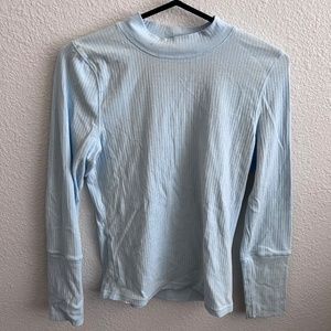 Free People The Rickie Mock Neck T-Shirt - XL